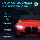 Licensed 12V BMW M4 Ride-On Car with Handle Attachment Magic Cars 16