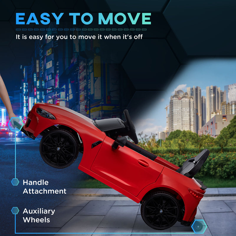 Licensed 12V BMW M4 Ride-On Car with Handle Attachment Magic Cars 17