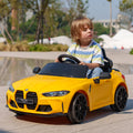 Licensed 12V BMW M4 Ride-On Car with Handle Attachment Magic Cars Variant 0