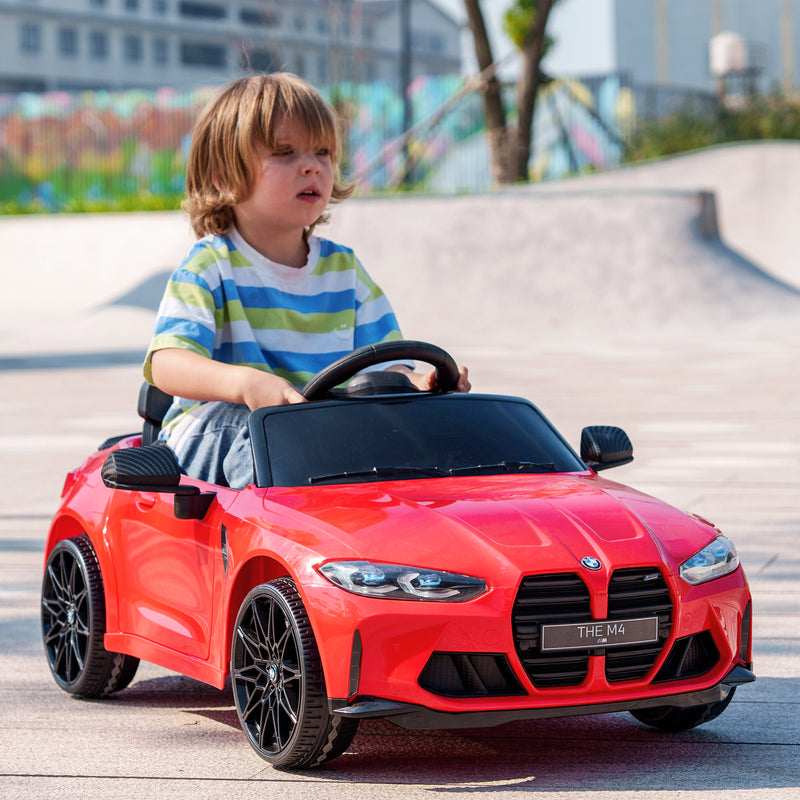Licensed 12V BMW M4 Ride-On Car with Handle Attachment Magic Cars Variant 4