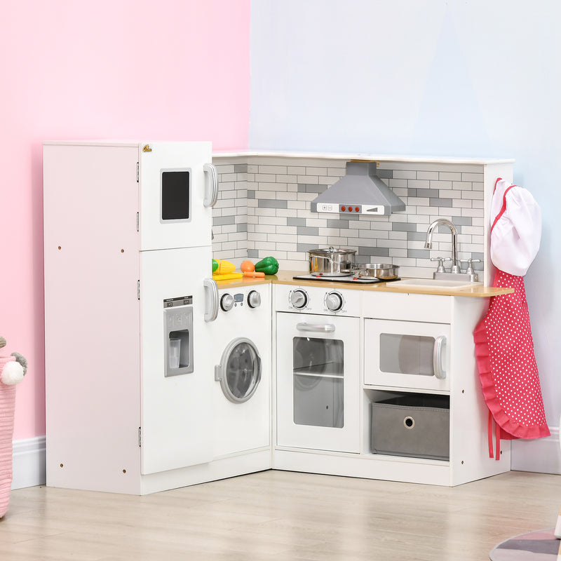 Corner Play Kitchen Set with Sound Effects and Spacious Countertop Magic Cars 7