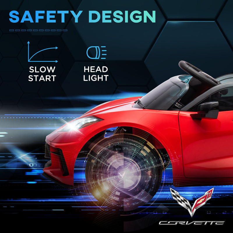 12V Licensed Chevrolet Corvette Electric Ride-On Car for Kids with Parental Remote Magic Cars 1