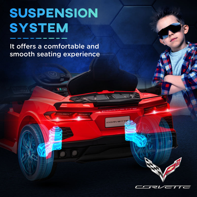 12V Licensed Chevrolet Corvette Electric Ride-On Car for Kids with Parental Remote Magic Cars 2