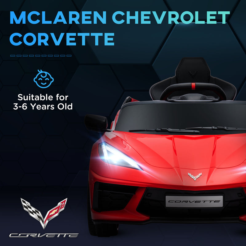 12V Licensed Chevrolet Corvette Electric Ride-On Car for Kids with Parental Remote Magic Cars 5