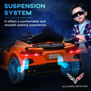 12V Licensed Chevrolet Corvette Electric Ride-On Car for Kids with Parental Remote Control Magic Cars 2