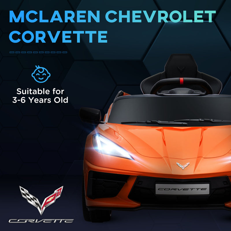 12V Licensed Chevrolet Corvette Electric Ride-On Car for Kids with Parental Remote Control Magic Cars 5