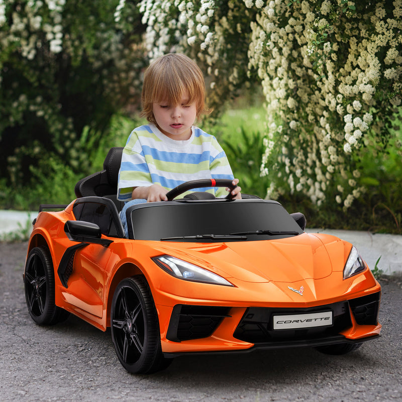 12V Licensed Chevrolet Corvette Electric Ride-On Car for Kids with Parental Remote Control Magic Cars 7