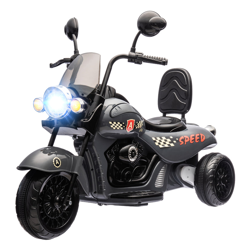 Electric 3-Wheel Kids Motorcycle 6V Battery-Powered Chopper Ride-On Toy Magic Cars 8