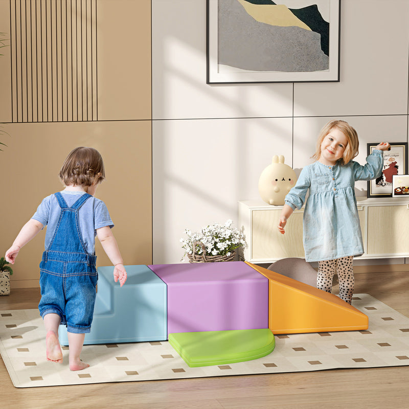 Foam Play Set for Toddlers and Children, Soft 4-Piece Easy-to-Clean Indoor Toys Magic Cars 6