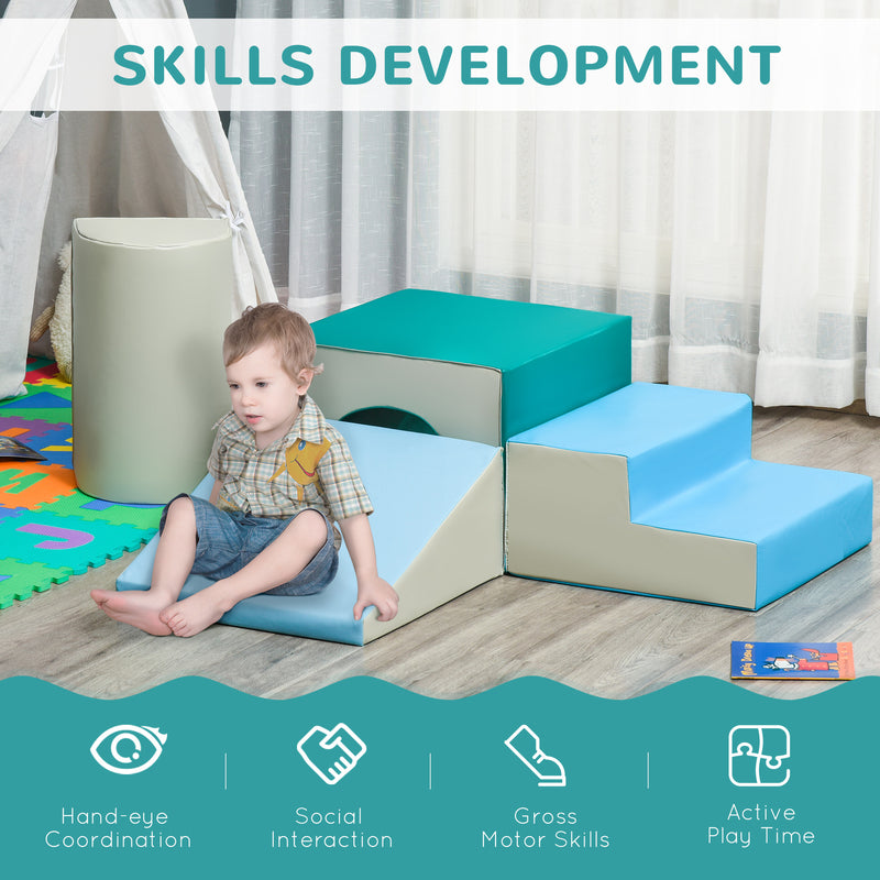 Foam Play Set for Toddlers and Children 4-Piece Soft, Safe, and Easy-to-Clean Magic Cars 5
