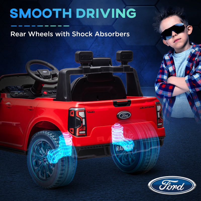 Ford Ranger Licensed 12V Kids Ride-On Car with Toy Storage Magic Cars 7