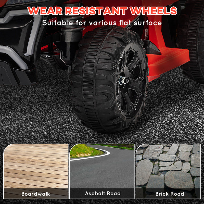 Kids 6V Ride-On ATV Quad with Rechargeable Battery and 1.6 MPH Max Speed Magic Cars 2