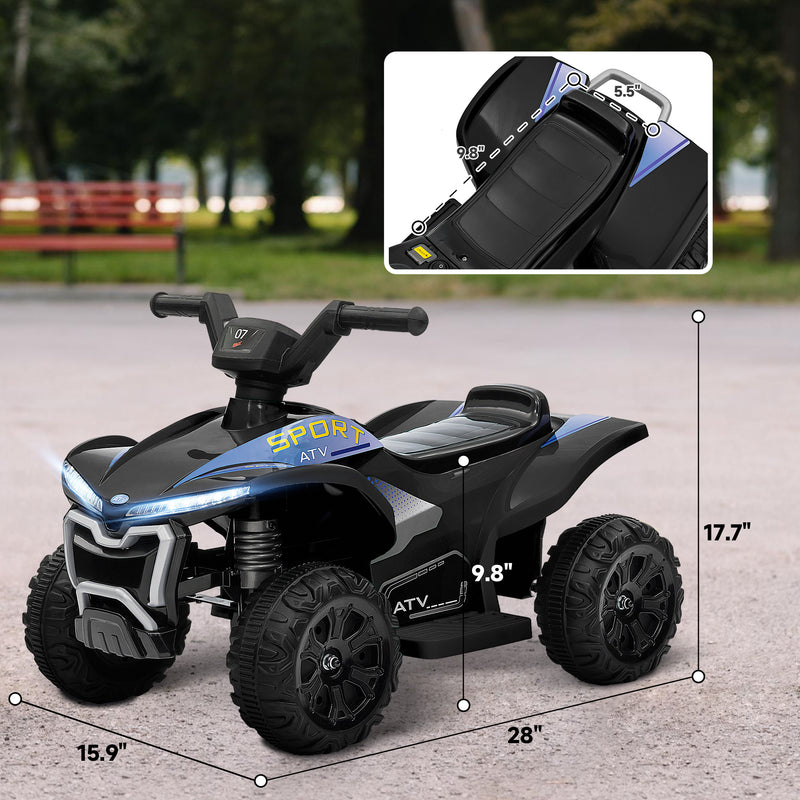 Kids 6V Ride-On ATV Quad with Rechargeable Battery Toy Magic Cars 24
