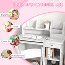 Kids Study Desk and Chair Set with Storage for Ages 5-8 Magic Cars 4