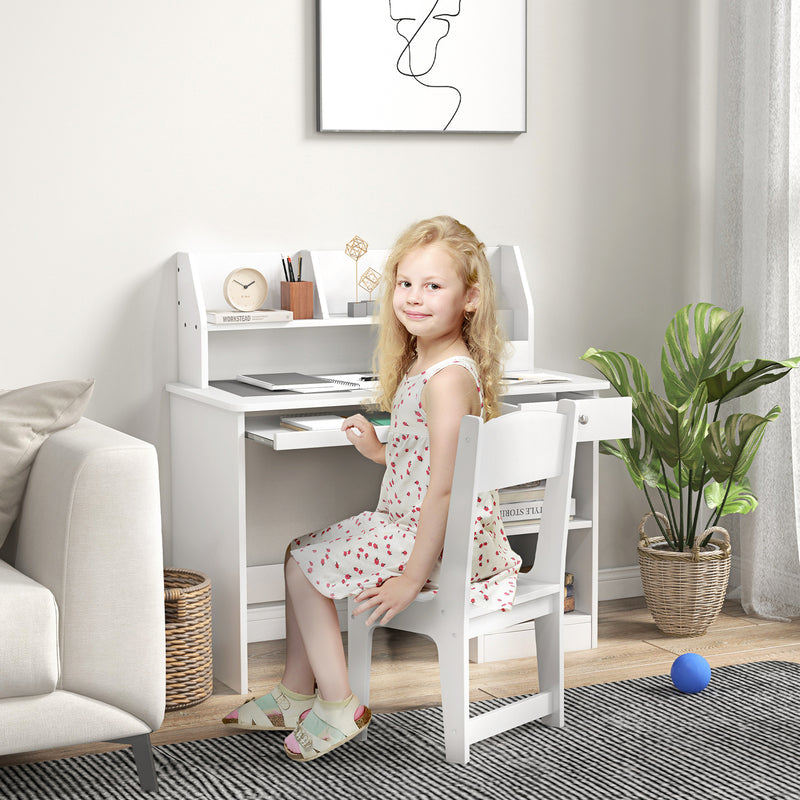 Kids Study Desk and Chair Set with Storage for Ages 5-8 Magic Cars 8