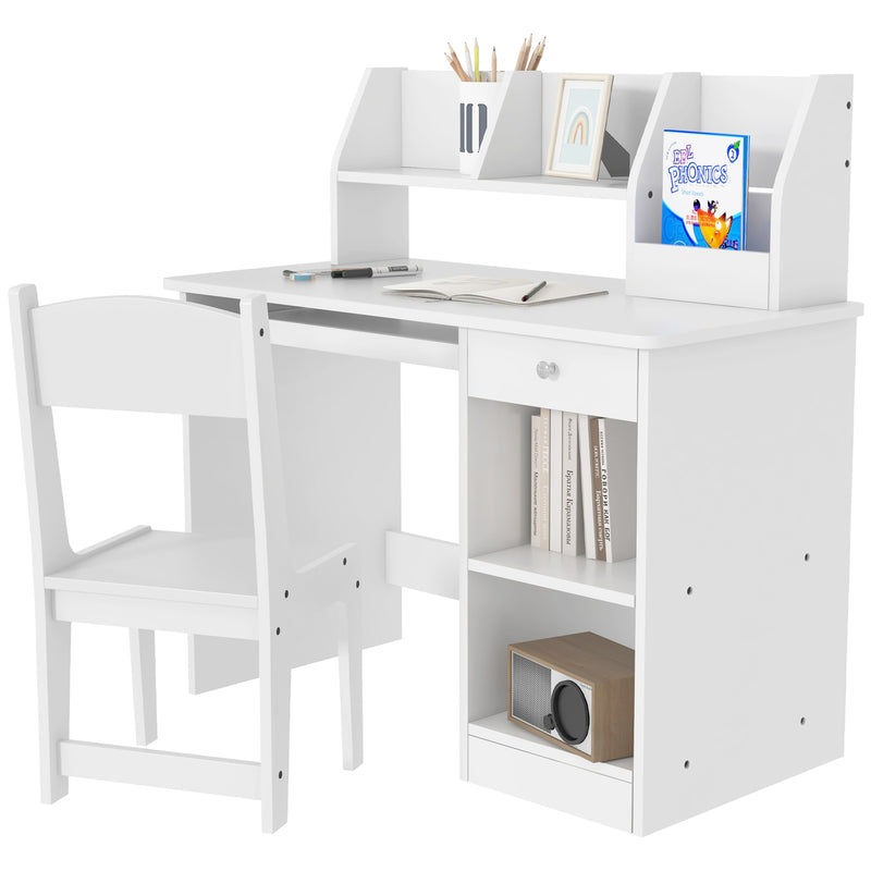 Kids Study Desk and Chair Set with Storage for Ages 5-8 Magic Cars 9