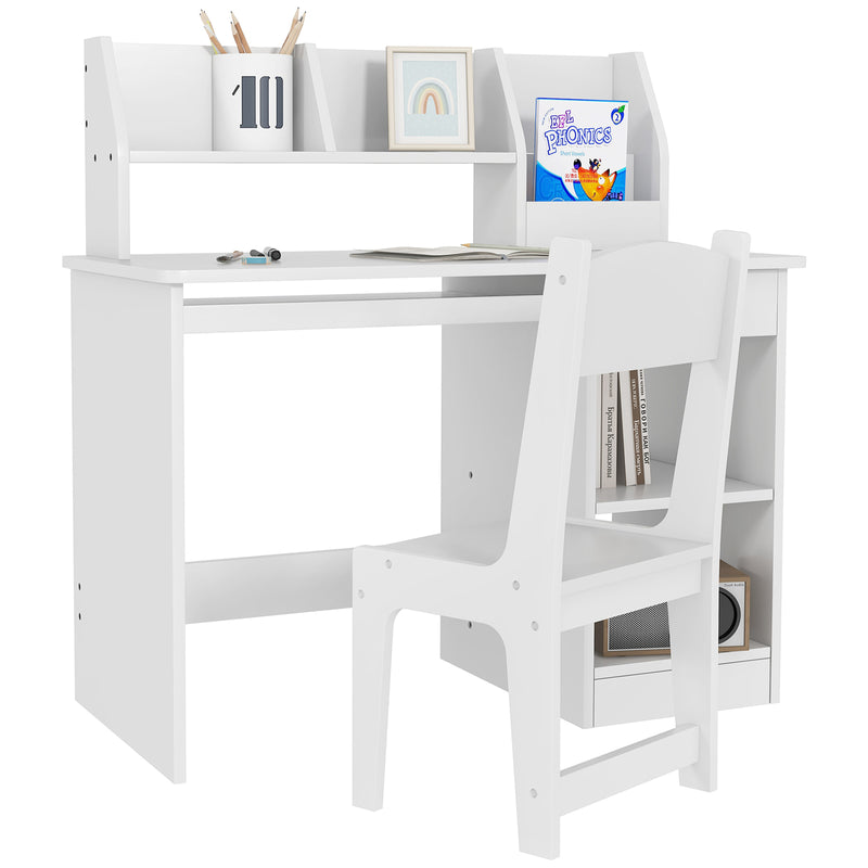 Kids Study Desk and Chair Set with Storage for Ages 5-8 Magic Cars Variant 0