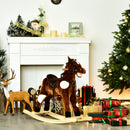 Deluxe Metal Kids Ride-On Rocking Horse Chair with Nursery Rhyme Music Toy Magic Cars 7