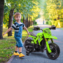 6V Battery-Powered Kids Dirt Bike with Training Wheels and Horn Magic Cars 7
