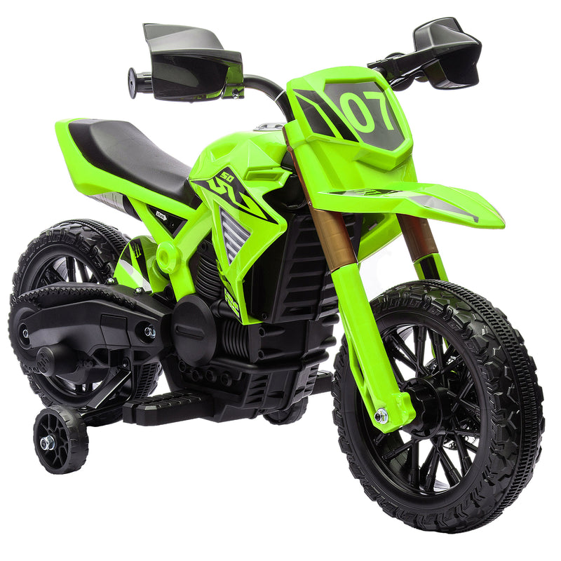 6V Battery-Powered Kids Dirt Bike with Training Wheels and Horn Magic Cars Variant 0