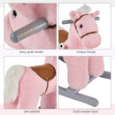 Deluxe Kids Ride-On Rocking Horse with Bear Toy and Soft Seat Chair Magic Cars 2