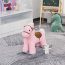 Deluxe Kids Ride-On Rocking Horse with Bear Toy and Soft Seat Chair Magic Cars 7