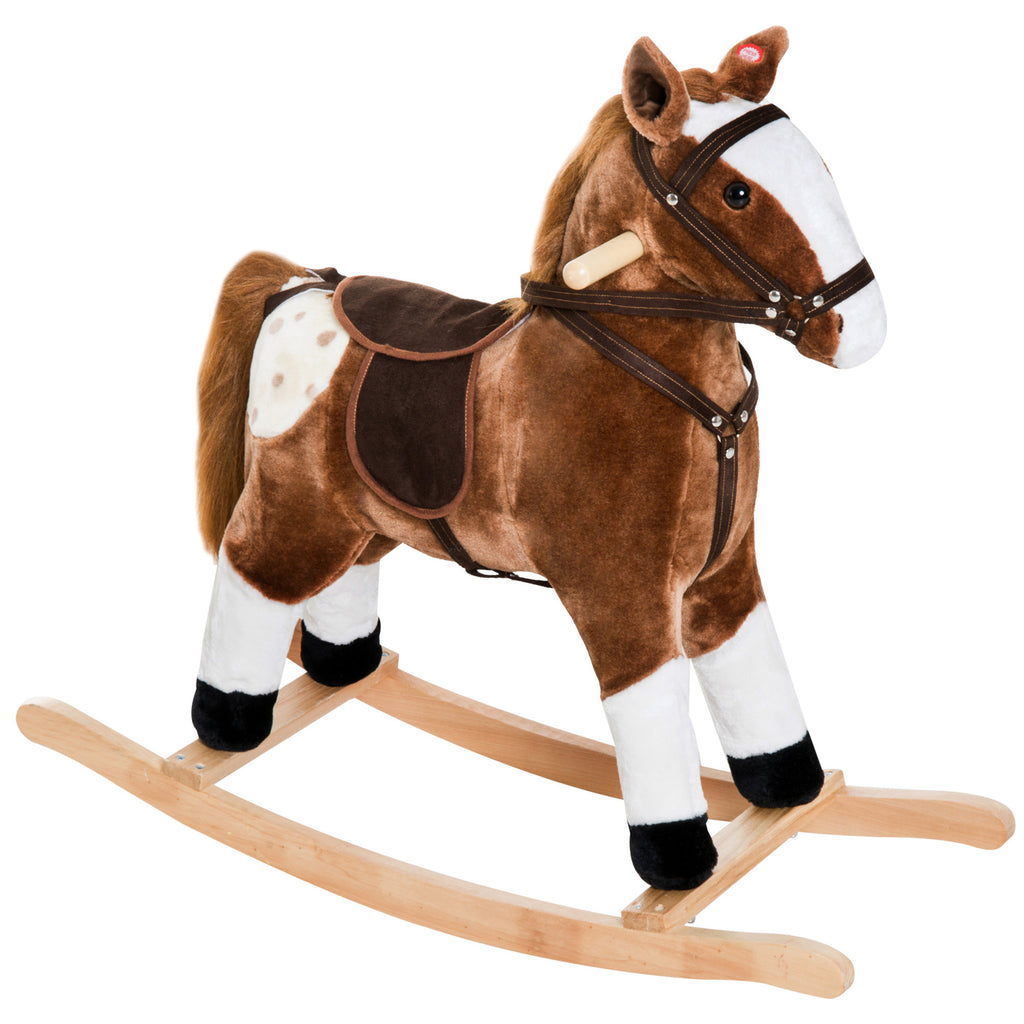 Pony Rocking Toy Deluxe Kids Rocking Pony Ride-On Toy for Toddlers Girls