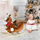 Kids Ride-On Rocking Horse Toy with Lullaby Music and Hand Puppets Set Magic Cars 8