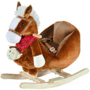 Kids Ride-On Rocking Horse Toy with Lullaby Music and Hand Puppets Set Magic Cars 9
