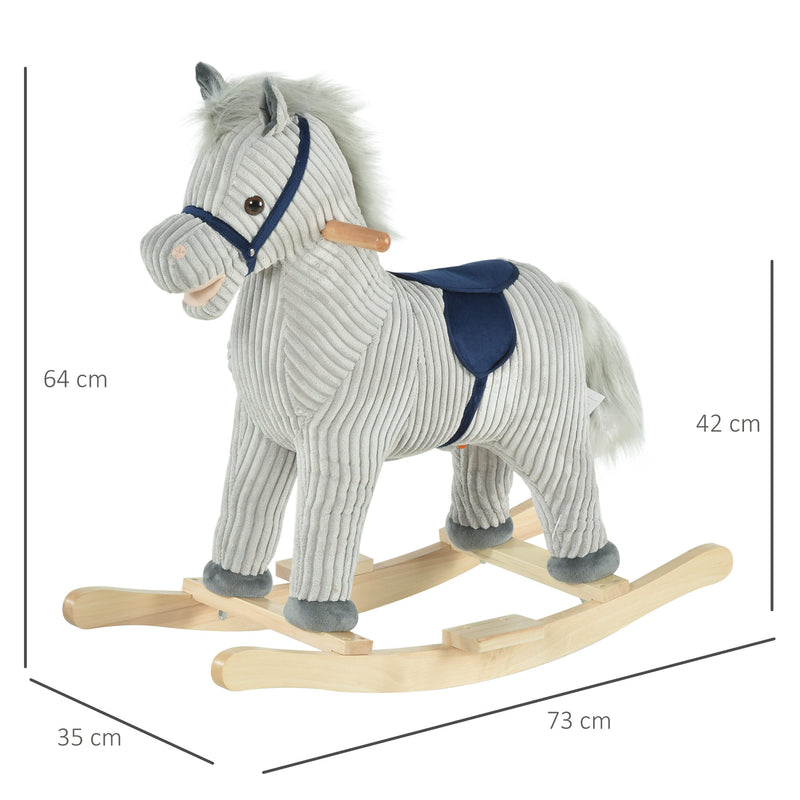 Deluxe Wooden Rocking Horse for Toddlers Ages 3-5 Magic Cars 5