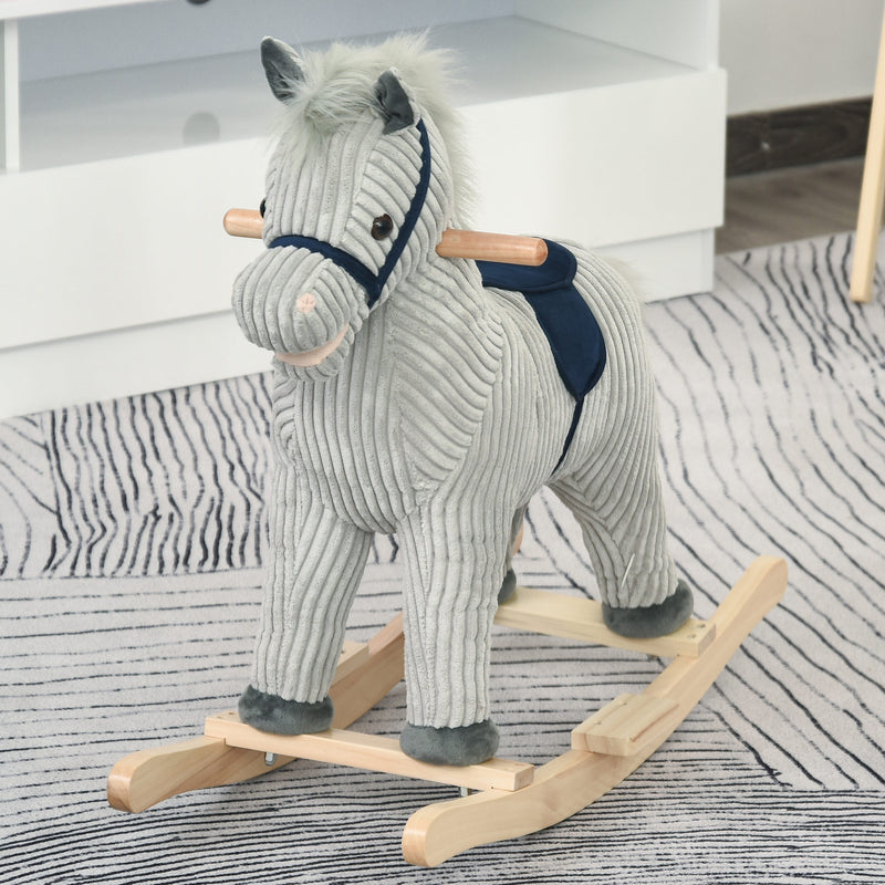 Deluxe Wooden Rocking Horse for Toddlers Ages 3-5 Magic Cars 7