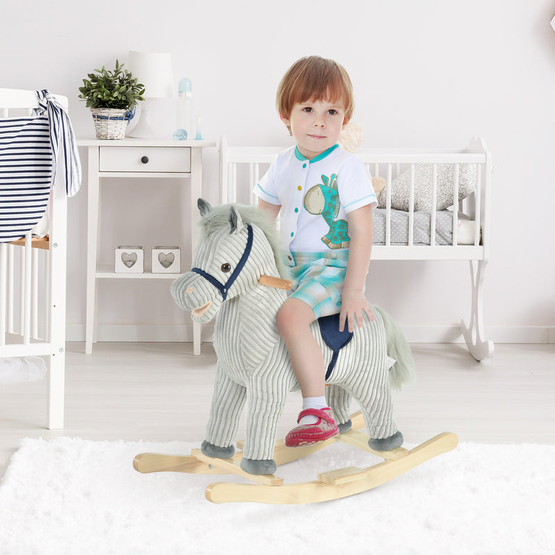 Deluxe Wooden Rocking Horse for Toddlers Ages 3-5 Magic Cars 8