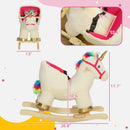 Kids Rocking Unicorn Horse with Realistic Sounds and Safety Belt Magic Cars 6