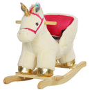 Kids Rocking Unicorn Horse with Realistic Sounds and Safety Belt Magic Cars 9