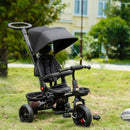 4-in-1 Kids Tricycle with Reversible Seat and Adjustable 2.8-3.1 ft Height Push Handle Magic Cars 7