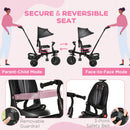 Kids 5-in-1 Foldable Tricycle for Toddlers Aged 1-5 in Black Magic Cars 3