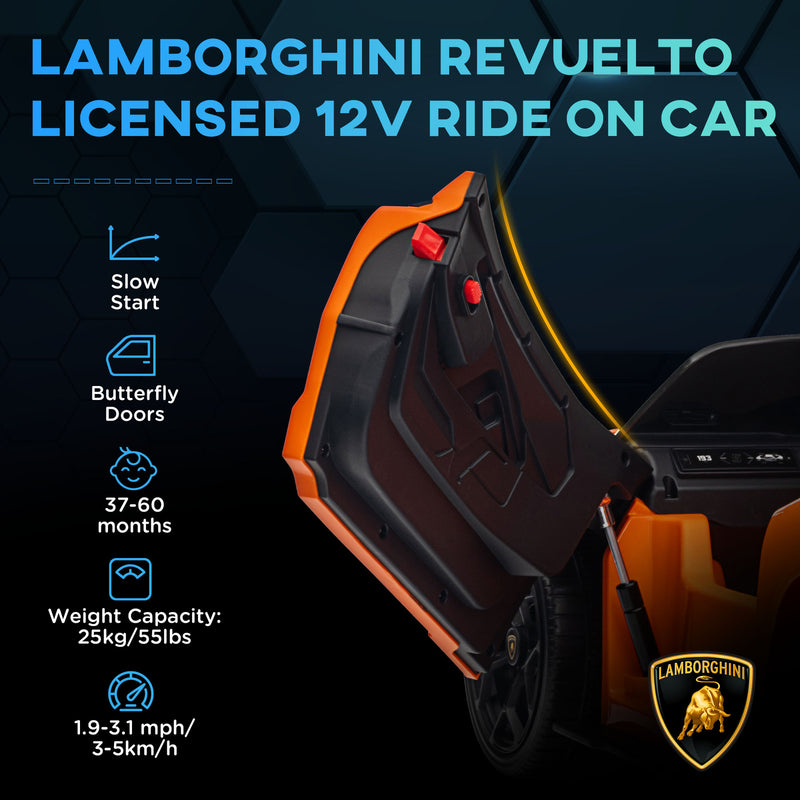 Licensed Lamborghini Revuelto 12V Battery-Powered Electric Car for Kids Magic Cars 4