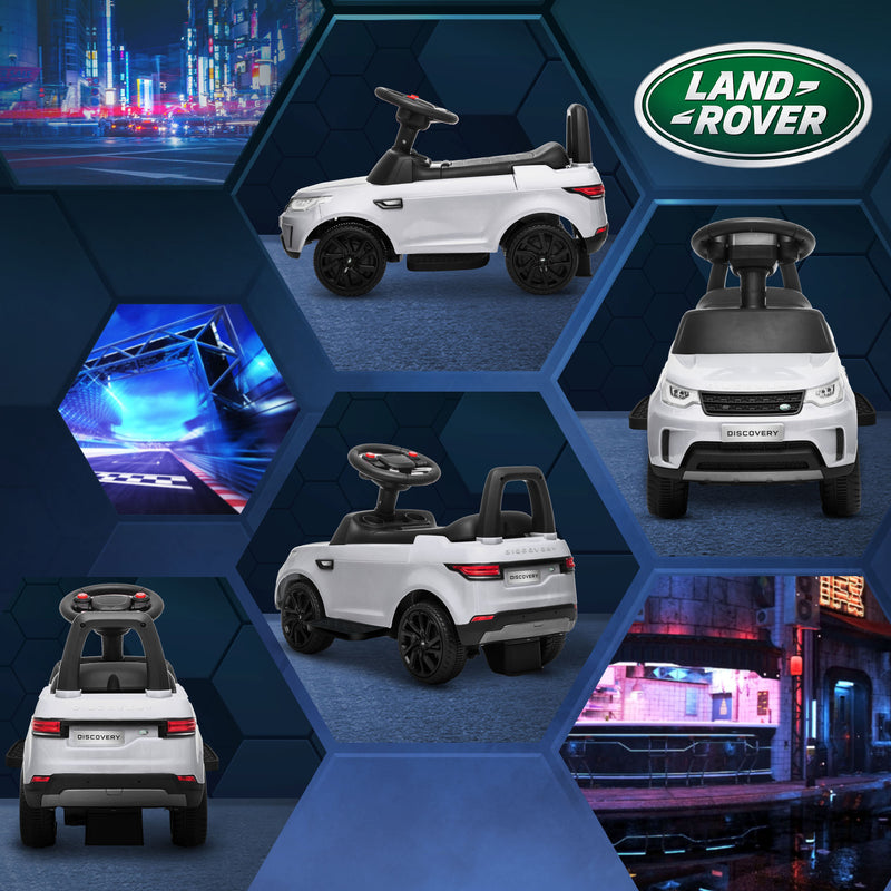 6V Licensed Land Rover 2-in-1 Battery-Powered Ride-On and Push Sliding Car Magic Cars 1
