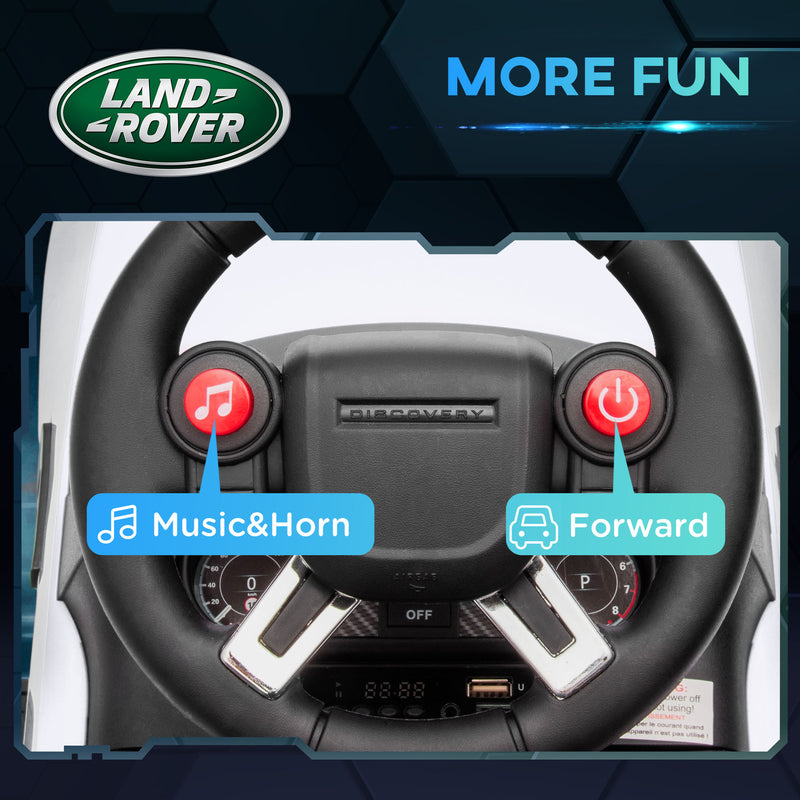 6V Licensed Land Rover 2-in-1 Battery-Powered Ride-On and Push Sliding Car Magic Cars 2