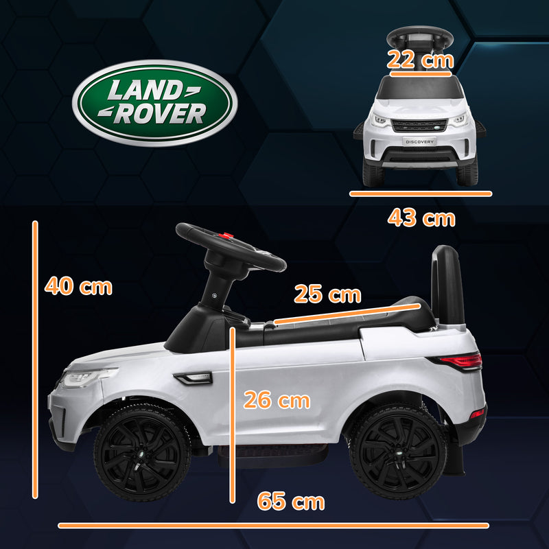 6V Licensed Land Rover 2-in-1 Battery-Powered Ride-On and Push Sliding Car Magic Cars 5