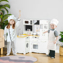 Large Play Kitchen with Complete Set of Modern Pretend Appliances Magic Cars 8