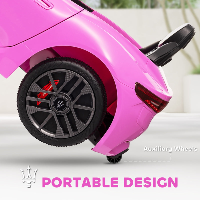 Licensed 12V Kids Electric Maserati Gran Turismo Car with Remote Control Pink Magic Cars 9