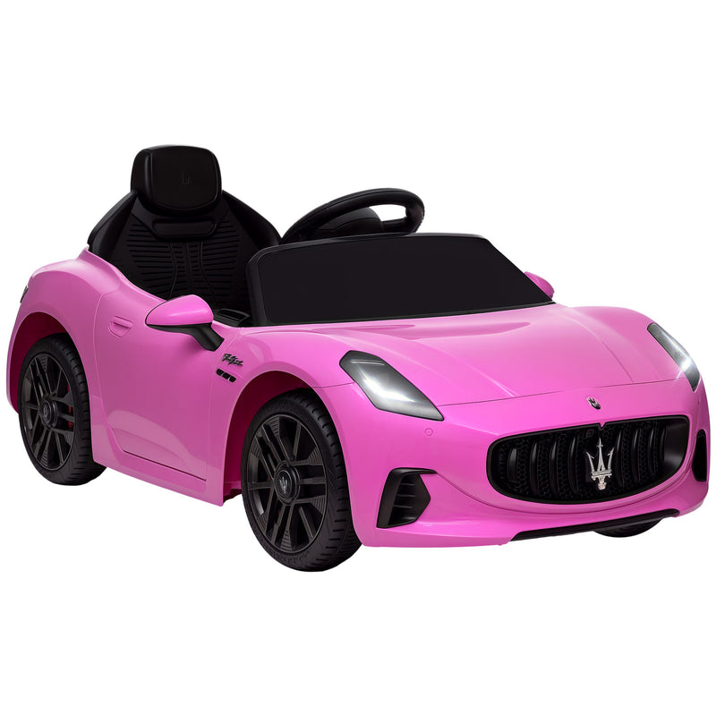 Licensed 12V Kids Electric Maserati Gran Turismo Car with Remote Control Pink Magic Cars Variant 0