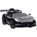 Licensed 12V Maserati GT2 Ride-On Car with Shock Absorbers in Black Magic Cars 2