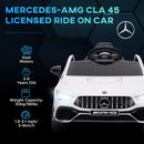 Licensed 12V Mercedes-Benz AMG CLA 45 Electric Ride-On Car for Kids with Battery Power Magic Cars 4
