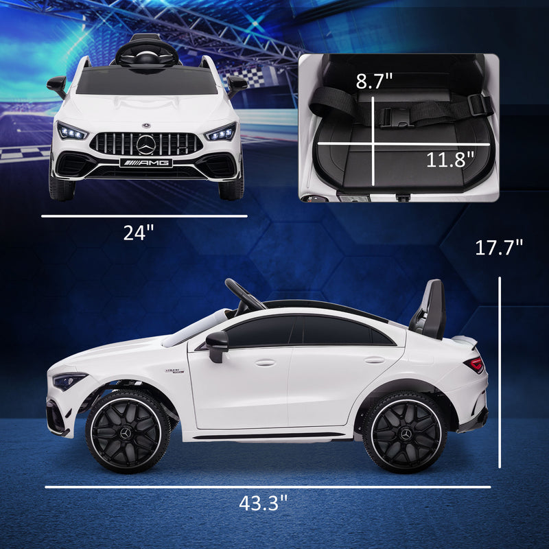 Licensed 12V Mercedes-Benz AMG CLA 45 Electric Ride-On Car for Kids with Battery Power Magic Cars 6