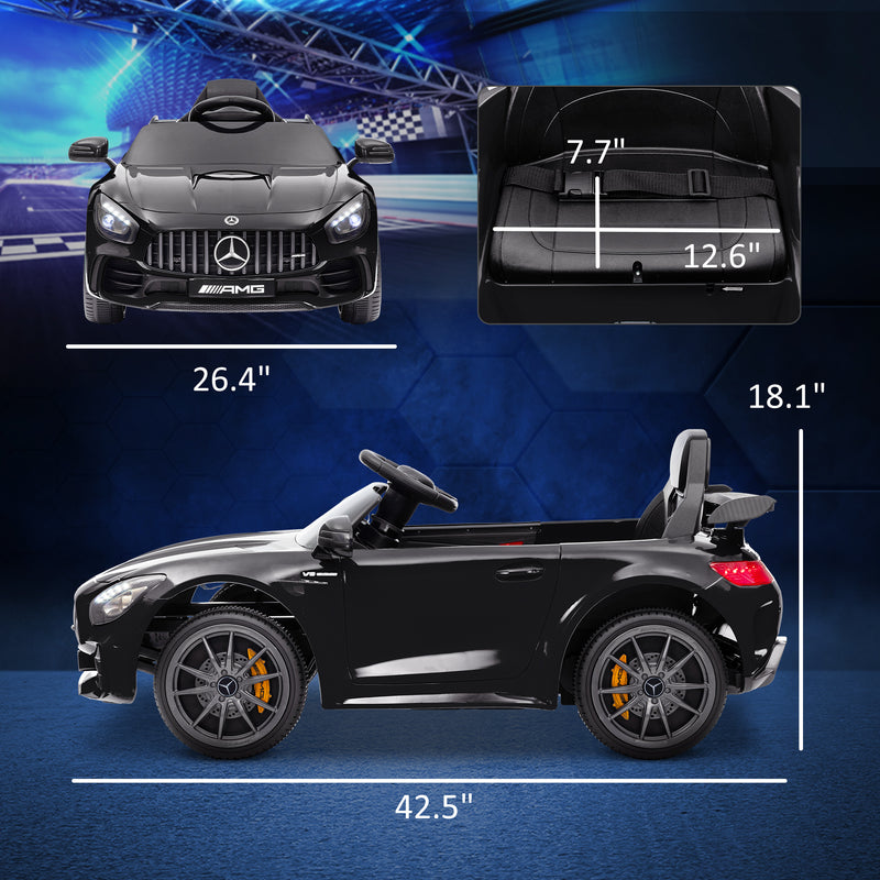 Licensed 12V Mercedes-Benz AMG GTR Kids Ride-On Car with Remote Control Magic Cars 13