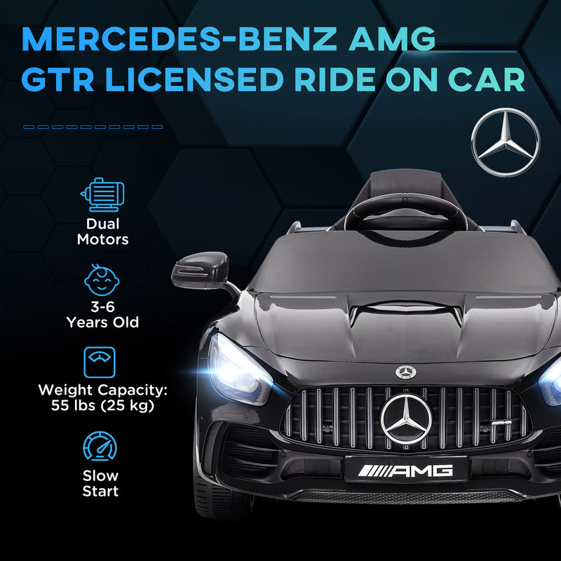 Licensed 12V Mercedes-Benz AMG GTR Kids Ride-On Car with Remote Control Magic Cars 16