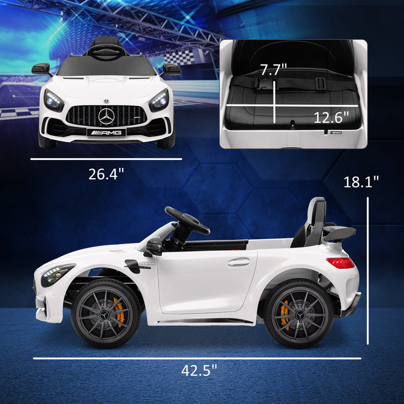 Licensed 12V Mercedes-Benz AMG GTR Kids Ride-On Car with Remote Control Magic Cars 1
