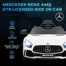 Licensed 12V Mercedes-Benz AMG GTR Kids Ride-On Car with Remote Control Magic Cars 4